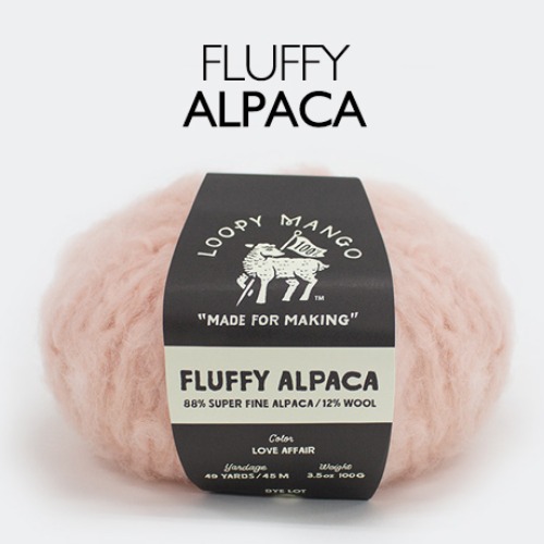 Fluffy alpaca