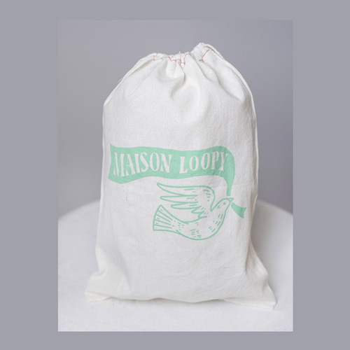 Maison loopy drawstring bags