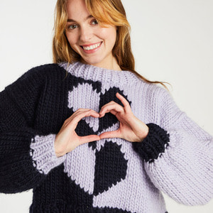 Lonely hearts sweater kit